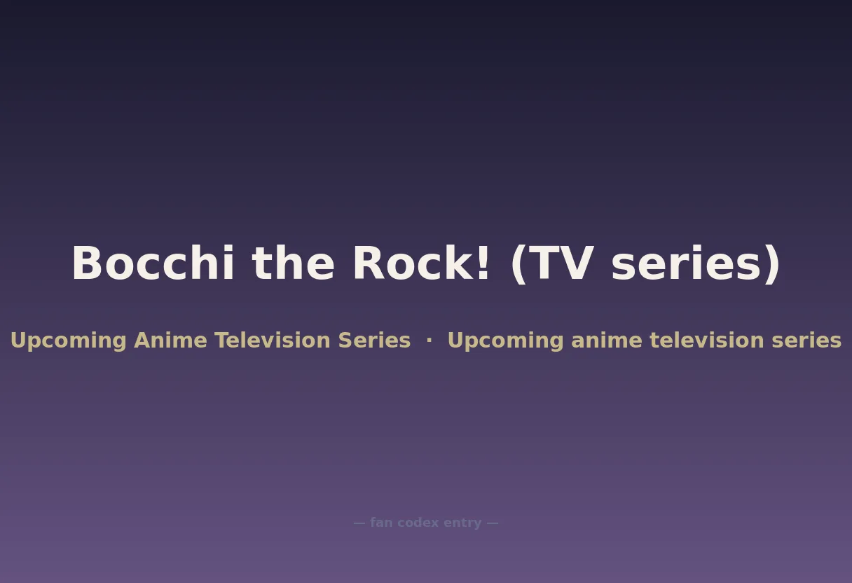 Bocchi the Rock! (TV series)