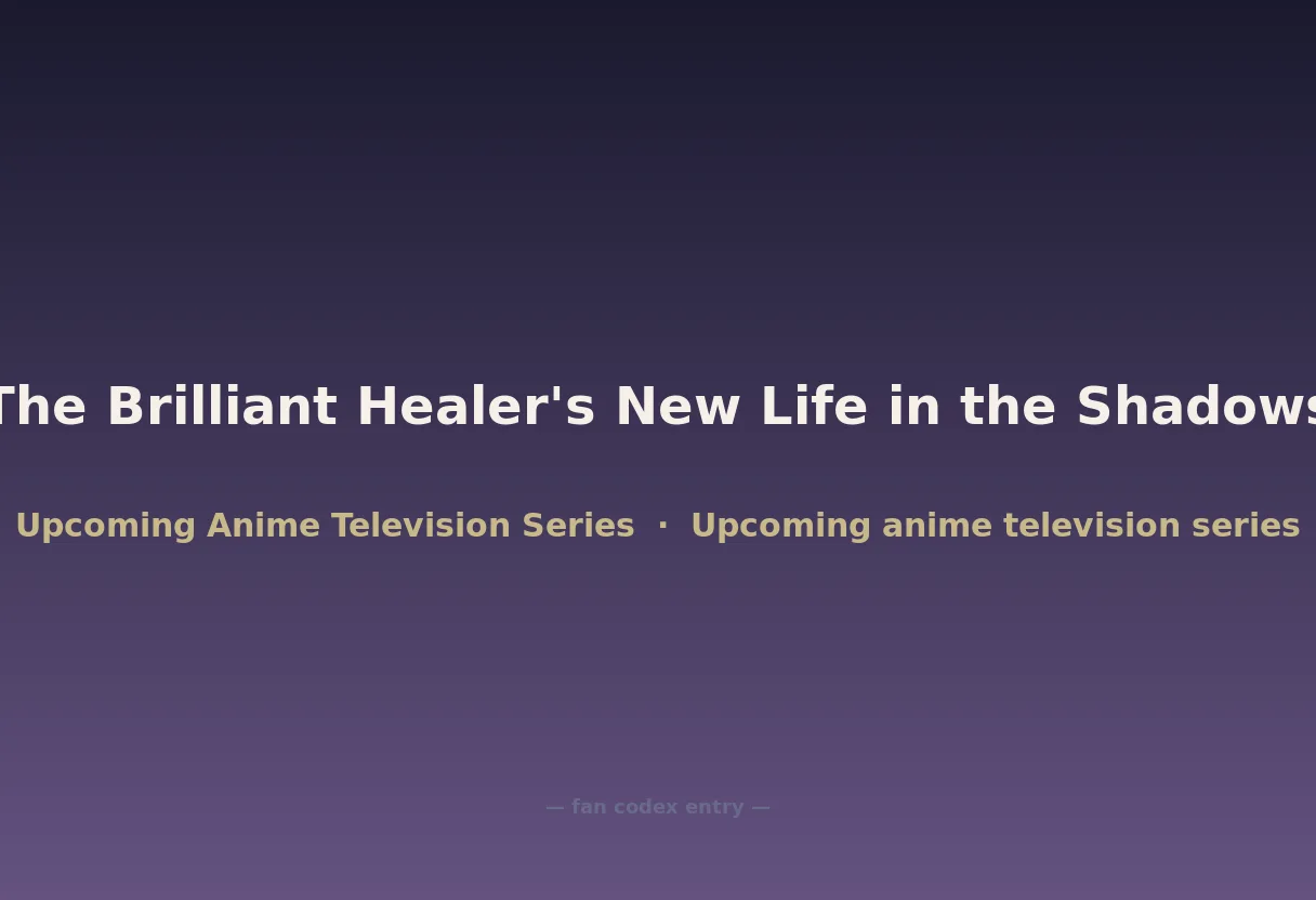 The Brilliant Healer's New Life in the Shadows